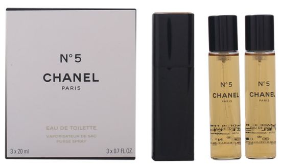 Nº 5 Eau De Toilette Vaporizador De Saco 3X20ml