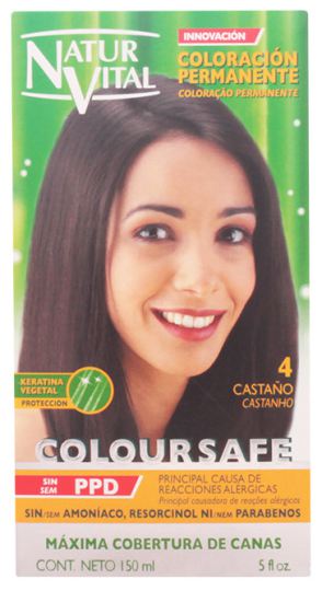Coloursafe Tinte Permanente 4 Castaño 150 ml Coloursafe Tinte Permanente 4 Castaño 150 ml