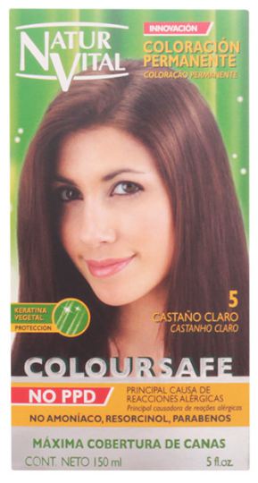 Coloursafe Tinte Permanente 5 Casta&ntilde;o Claro 150 ml