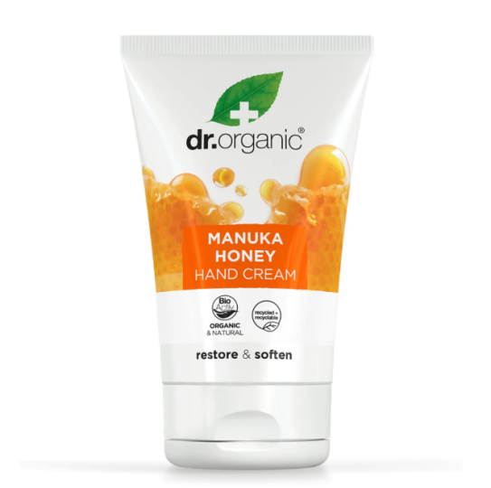 Dr. Organic Crema para Manos y U&ntilde;as Miel de Manuka 125 ml
