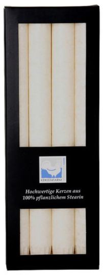 Velas Cil&iacute;ndricas para Candelabro Blanca