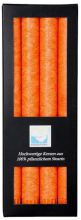 Velas cil&iacute;ndricas para candelabro Naranja