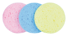 Set Esponjas Desmaquillar 80 mm Circle Colours 3 unidades