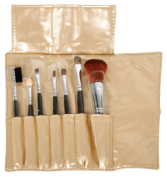Set Estuche Maquillaje 7 Pinceles Tika Gold
