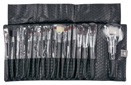 Set Pinceles de Piel Cleissy Black 18 Unidades