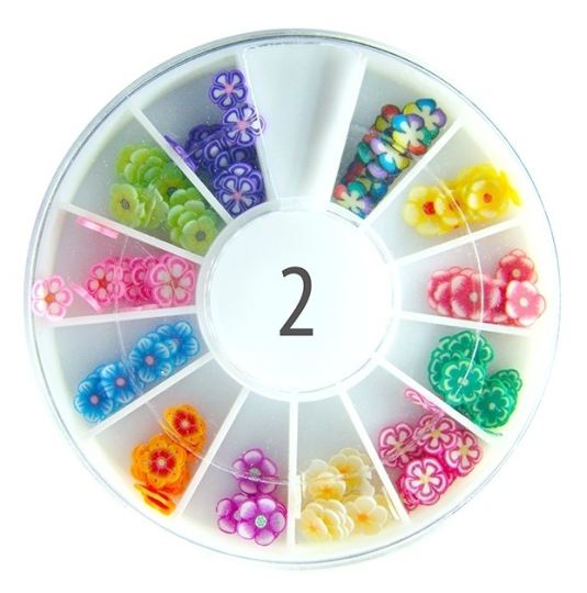 Rueda Decoraci&oacute;n de U&ntilde;as Flores