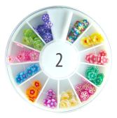 Rueda Decoraci&oacute;n de U&ntilde;as Flores