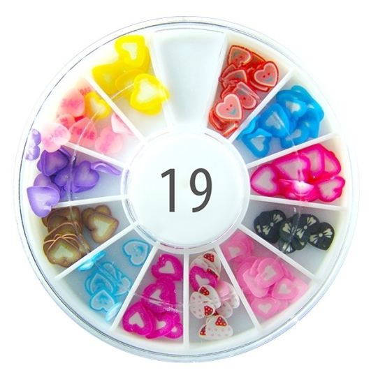 Rueda Decoraci&oacute;n de U&ntilde;as Coraz&oacute;n