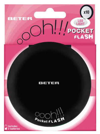 Beter Ohh! Pocket Flash con Luz y Aumento negro