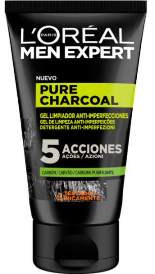 Men Expert Pure Charcoal Gel Limpiador 100 ml