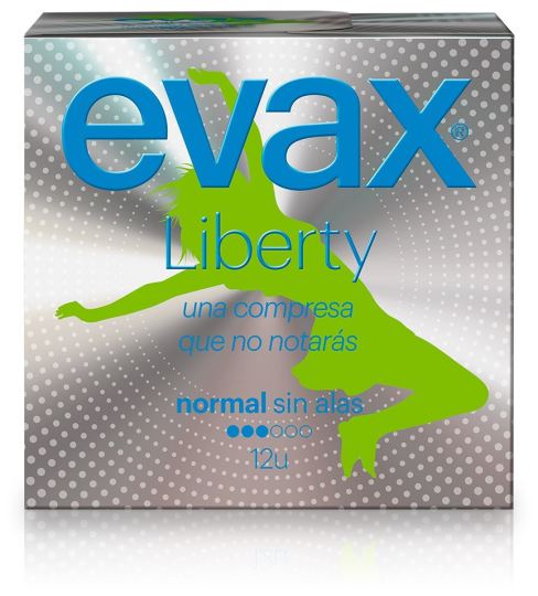 Evax Compresas Liberty Normal sin Alas 12 uds