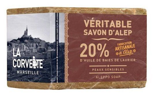 Jabón Pastilla de Alepo 20% Aceite de Laurel 190 gr