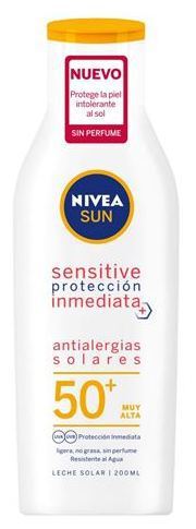 Sensitive Leche Solar Protección inmediata Spf50+ 200 ml