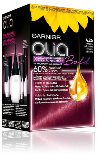 Tinte Olia Coloracion permanente #4,26 Violeta electrico