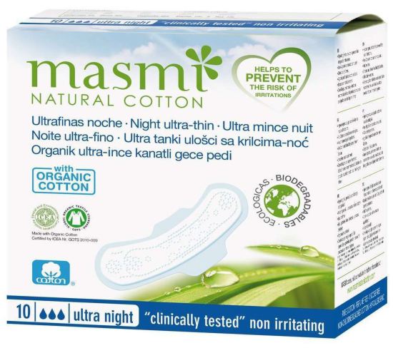 Compresas Ultrafinas de Noche con Alas 10 unidades Compresas Ultrafinas de Noche con Alas 10 unidades