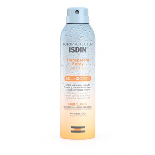 Fotoprotector Spray Transparente Wet Skin Spf 50+ 250 ml