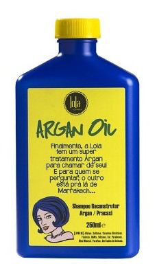 Lola Cosmetics Argan Oil Champ&uacute; Reconstrutor Argan pracaxi 250 ml