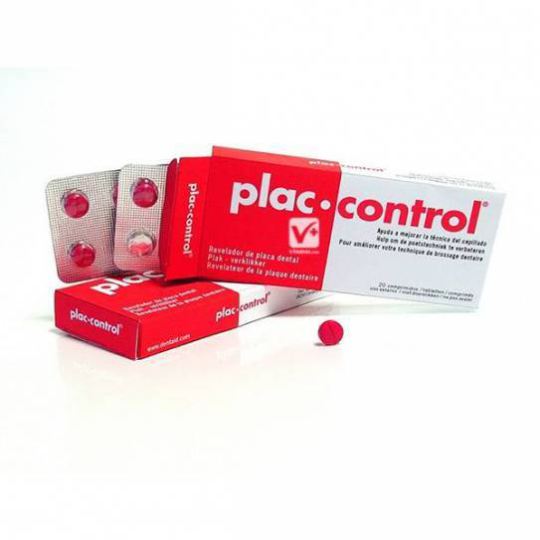 Plac control 20 comprimidos Revelador placa