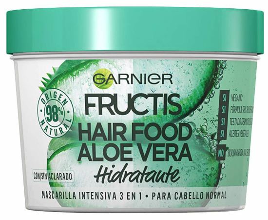 Fructis Hair Food Aloe Mascarilla Hidratante 390 ml
