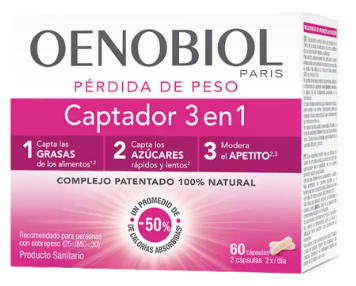 Captador 3 en 1 Pérdida de Peso 60 cápsulas Captador 3 en 1 Pérdida de Peso 60 cápsulas
