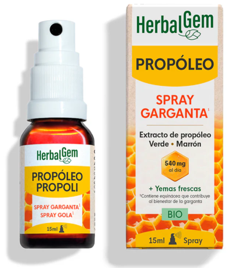 HerbalGem Prop&oacute;leo Spray Garganta Bio 15 ml