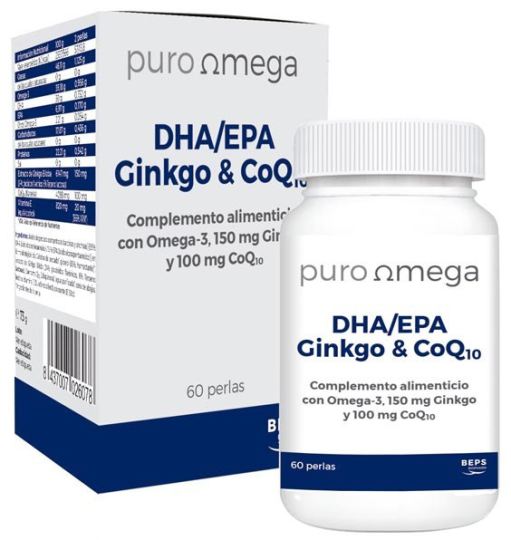Dha Epa Ginkgo & CoQ10 60 perlas Dha Epa Ginkgo & CoQ10 60 perlas