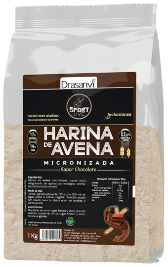 Harina de Avena Chocolate Sport Live 1 kg