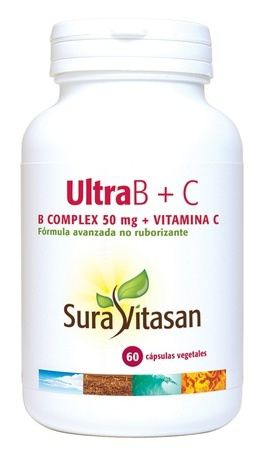 Ultra B Complex + C 60 Cápsulas vegetales Ultra B Complex + C 60 Cápsulas vegetales