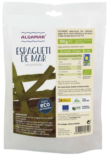 Alga Espagueti de Mar 100 gr Alga Espagueti de Mar 100 gr