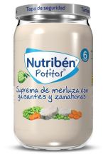 Potito Suprema de Merluza con Guisantes y Zanahorias 235 gr