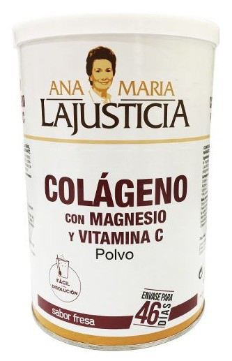 Colágeno + Magnesio + Vitamina C Sabor fresa 350 gr Colágeno + Magnesio + Vitamina C Sabor fresa 350 gr
