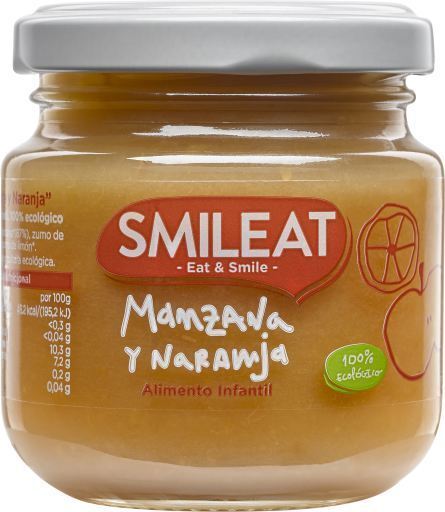Tarrito de Manzana y Naranja Ecologica 130 gr Tarrito de Manzana y Naranja Ecologica 130 gr
