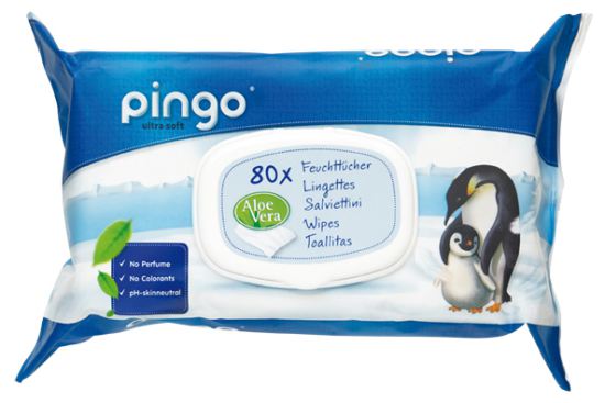 Toallitas Ecol&oacute;gicas sin Perfume 80 uds