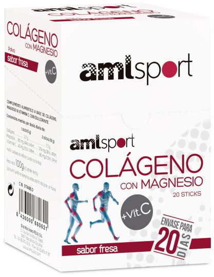 Colágeno + Magnesio + Vitamina C 20 Sticks Colágeno + Magnesio + Vitamina C 20 Sticks