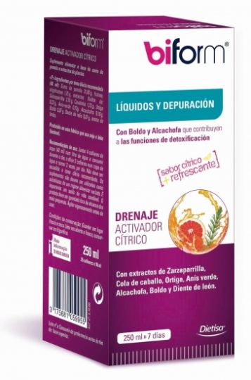 Drenaje Activador Cítrico sin Fucus 250 ml Drenaje Activador Cítrico sin Fucus 250 ml