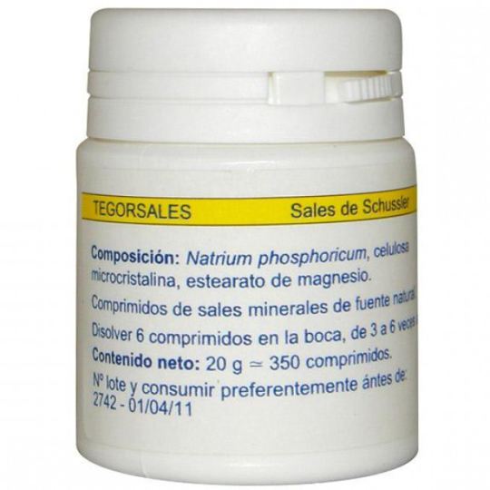 Natrium sulfato d6 tegorsales N&ordm;10 20 gramos