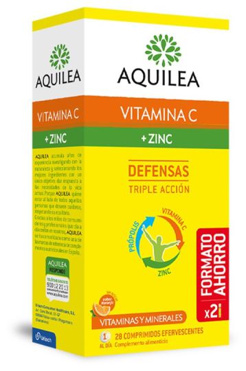Vitamina C + Zinc 28 Comprimidos efervescentes