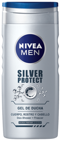 Gel de Ducha Men Silver Protect