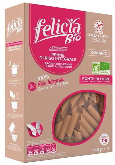 Pasta Penne Rigate Di Riso integrale 340 gr Pasta Penne Rigate Di Riso integrale 340 gr