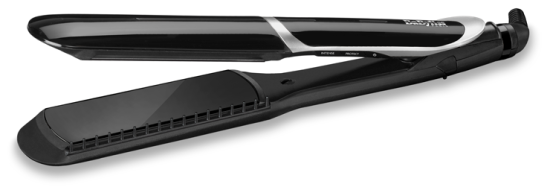 BaByliss Plancha Sleek Control Wide Negro plata