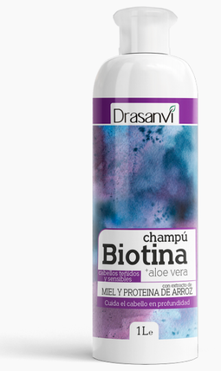 Drasanvi Champ&uacute; Biotina y Aloe Vera Cabello te&ntilde;ido y sensible