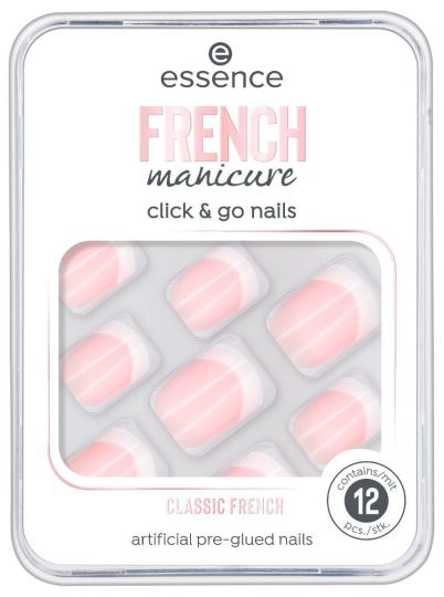 Uñas Postizas Manicura Francesa Click 'n go n1