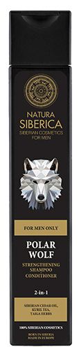 Natura Siberica Champ&uacute; Acondicionador Fortalecedor 2 en 1 Lobo Polar 250 ml