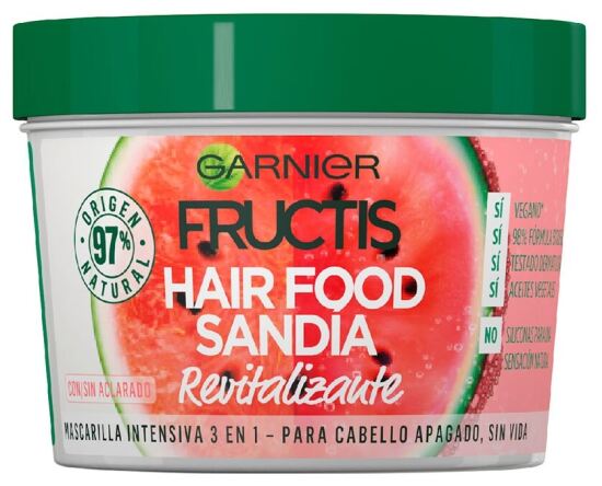 Fructis Mascarilla Hair Food 3 en 1 Sand&iacute;a Revitalizante 350 ml